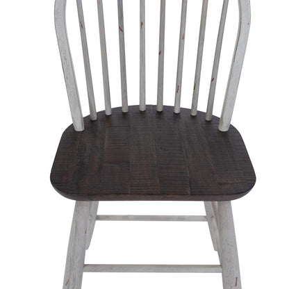 Liberty Furniture - Farmhouse Windsor Back Counter Chair in Two Tone White w/ Wood Tone Tops - 139WH-B100024 veiw 6
