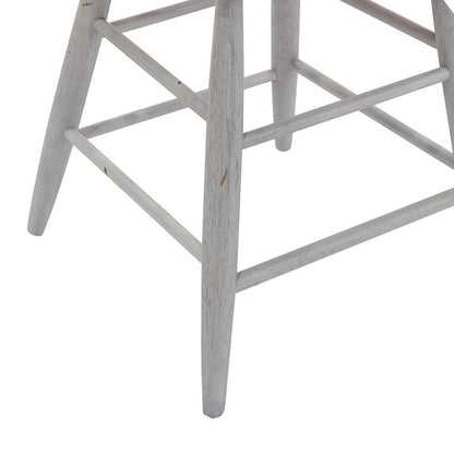 Liberty Furniture - Farmhouse Windsor Back Counter Chair in Two Tone White w/ Wood Tone Tops - 139WH-B100024 veiw 8