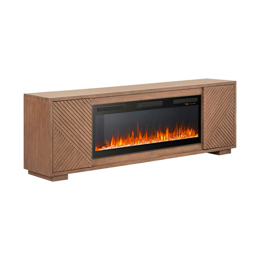 Liberty Furniture - Fireplace TV Consoles 214 84 Inch Console w/ Fire FTS - FIRE-BOX-214-84FTS view 2