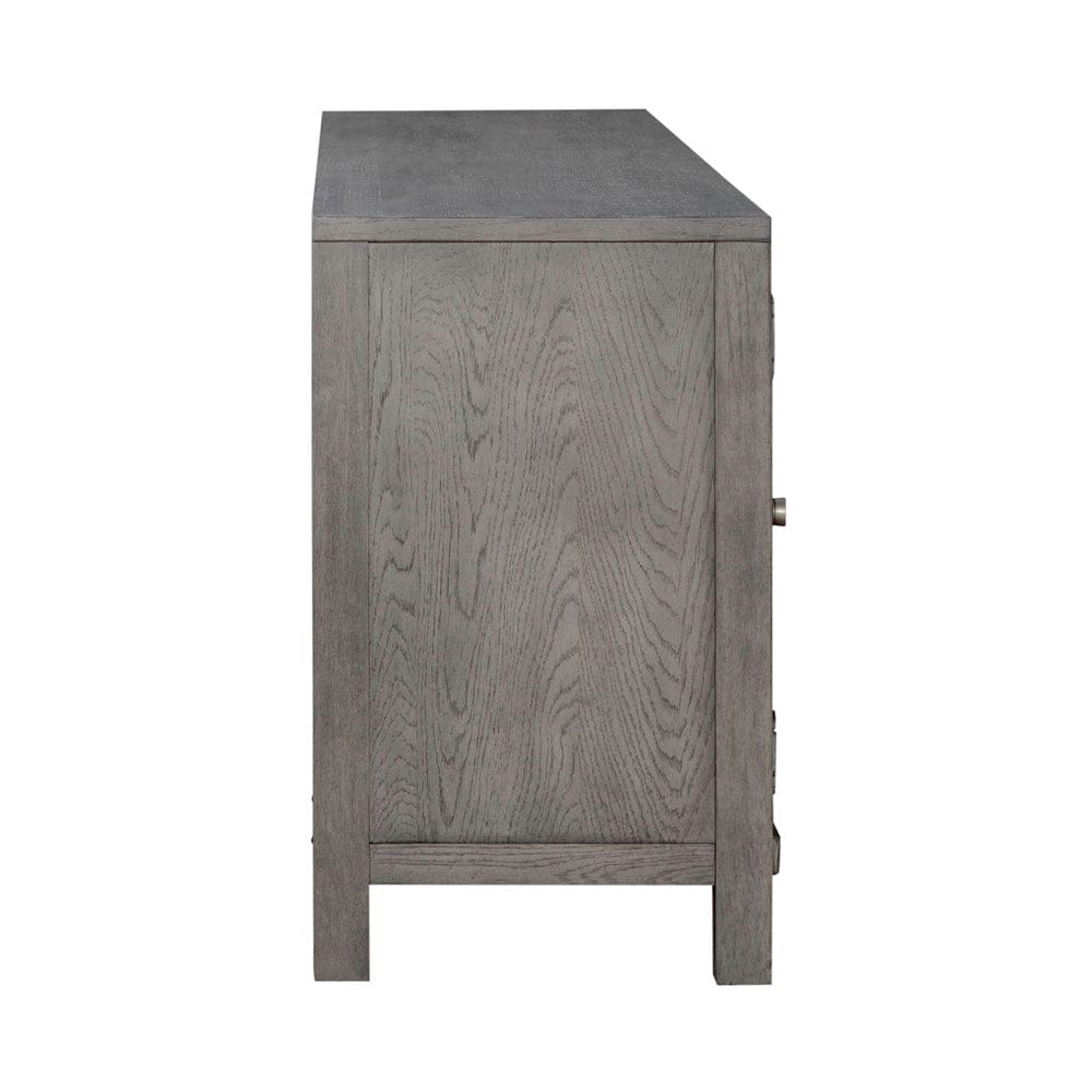 Liberty Furniture - Fireplace TV Consoles - 406 78 Inch Console w/ Fire FTS in Brown - FIRE-BOX-406-78FTS view 4