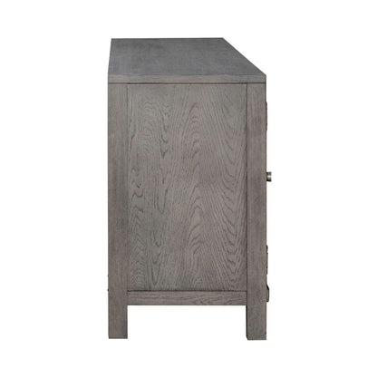 Liberty Furniture - Fireplace TV Consoles - 406 78 Inch Console w/ Fire FTS in Brown - FIRE-BOX-406-78FTS view 4