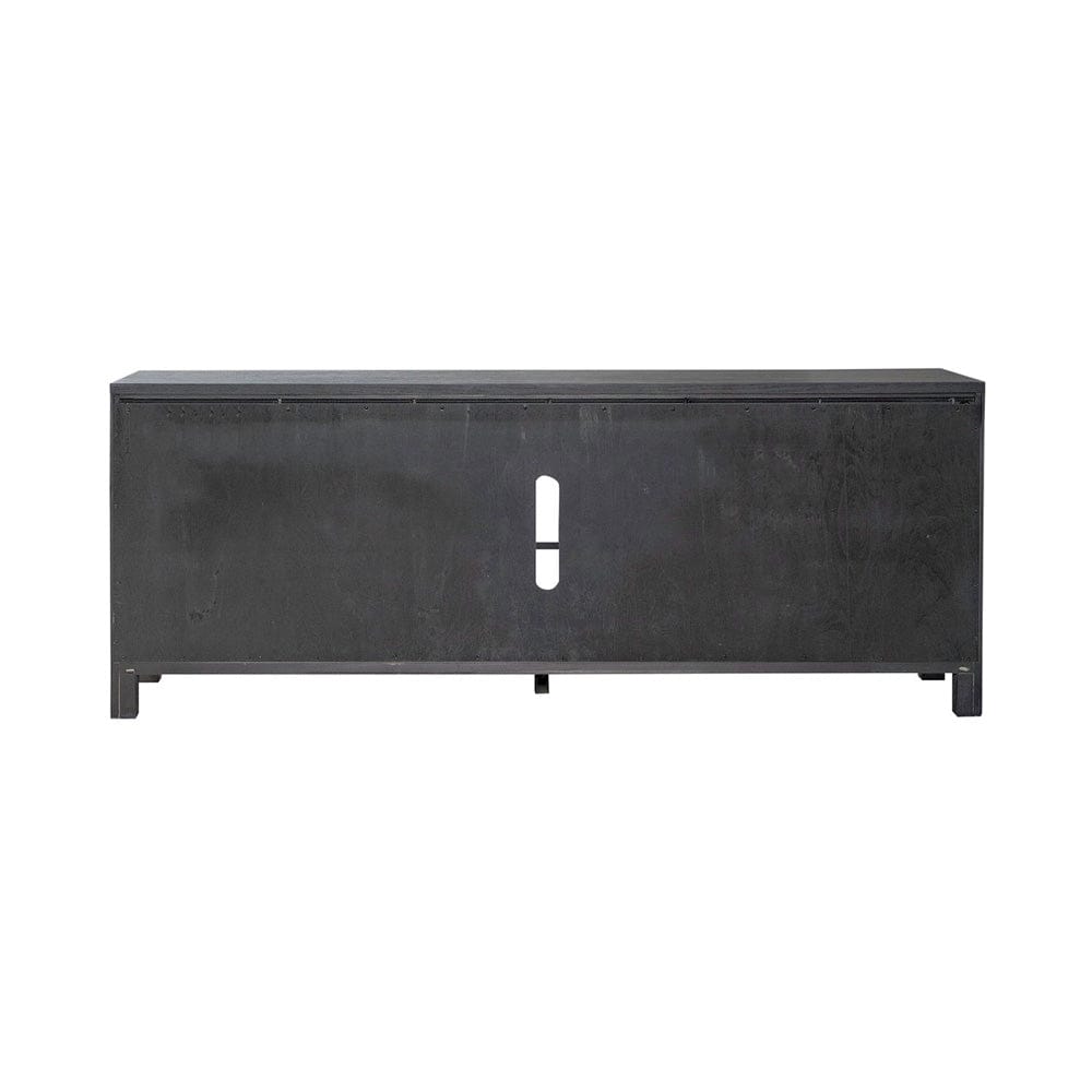 Liberty Furniture - Fireplace TV Consoles - 406 78 Inch Console w/ Fire FTS in Brown - FIRE-BOX-406-78FTS view 5