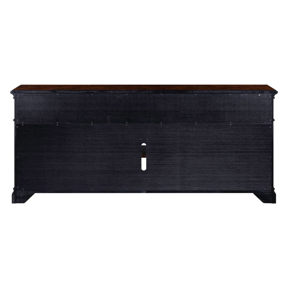 Liberty Furniture - Fireplace TV Consoles - 512 84 Inch Console w/ Fire FTS in Brown - FIRE-BOX-512-84FTS view 5