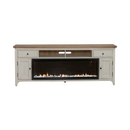 Liberty Furniture - Fireplace TV Consoles 652 80 Inch Console w/ Fire FT - FIRE-BOX-652-80FT view 5