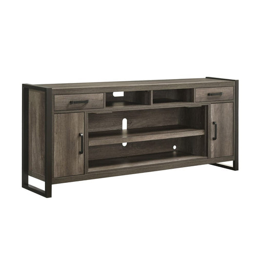 Liberty Furniture - Fireplace TV Consoles - 78 Inch Fireplace TV Console in Brown - FIRE-686-TV78FTS view 2