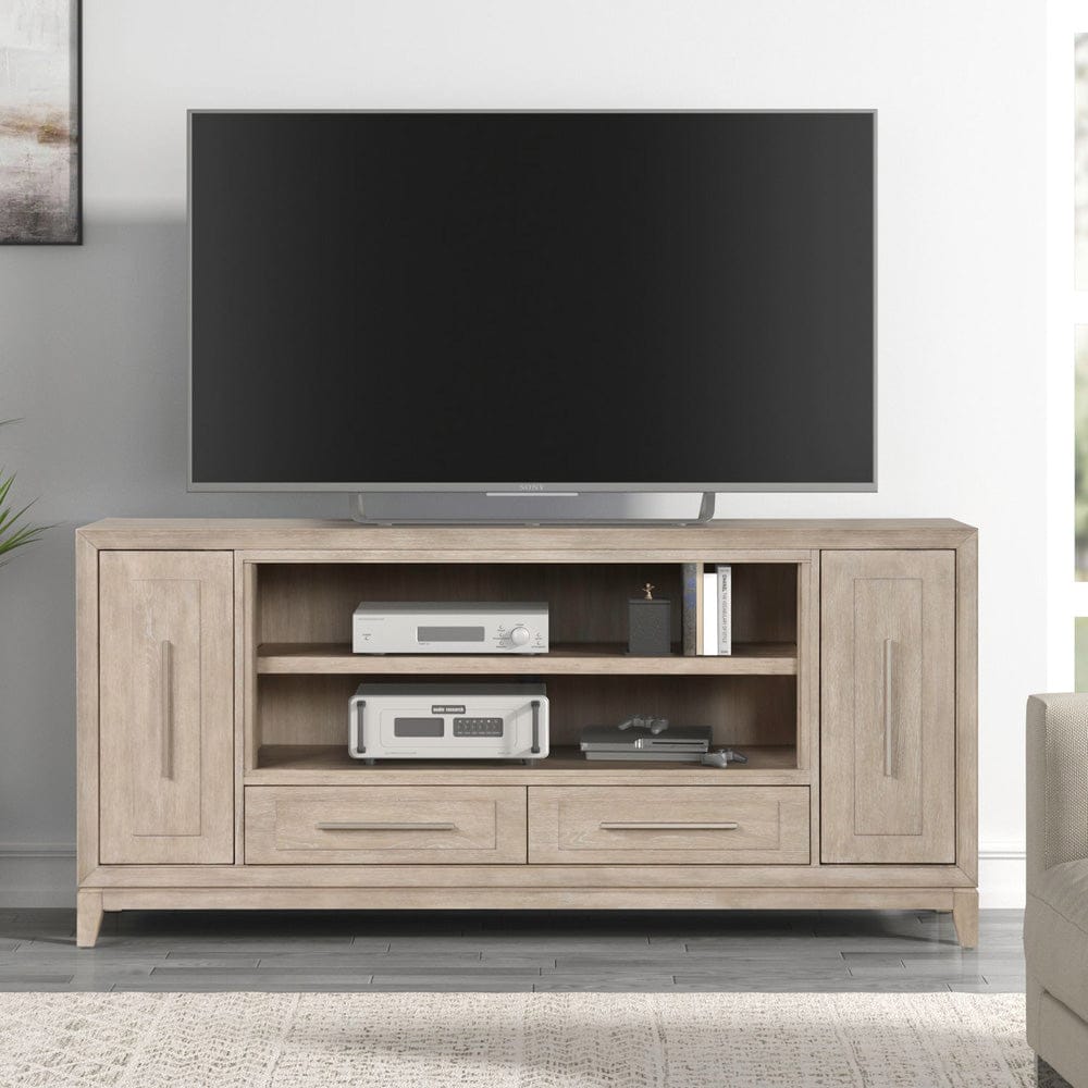 Liberty Furniture - Fireplace TV Consoles - 789 80 Inch Console w/ Fire FTS in Brown - FIRE-BOX-789-80FTS view 2