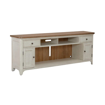 Liberty Furniture - Fireplace TV Consoles - 79 Inch Fireplace TV Console in Brown - FIRE-652-TV79F view 2