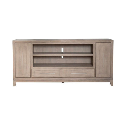 Liberty Furniture - Fireplace TV Consoles - 80 Inch Fireplace TV Console in Brown - FIRE-789-TV80FTS view 3