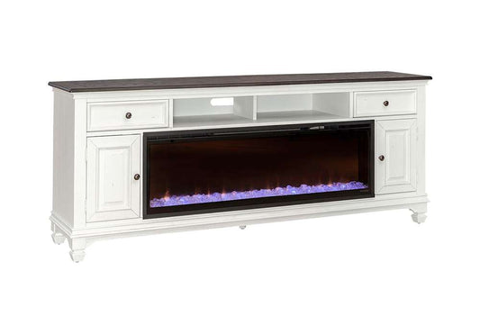 Liberty Furniture - Fireplace TV Consoles 80 Inch Fireplace TV Console - FIRE-417-TV80F veiw 1