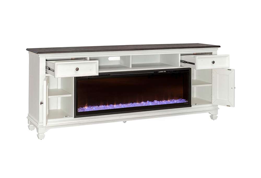 Liberty Furniture - Fireplace TV Consoles 80 Inch Fireplace TV Console - FIRE-417-TV80F veiw 5