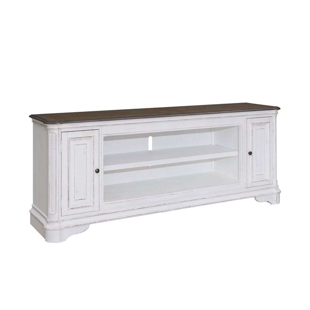 Liberty Furniture - Fireplace TV Consoles - 82 Inch Fireplace TV Console in Brown - FIRE-244-TV82FTS view 2