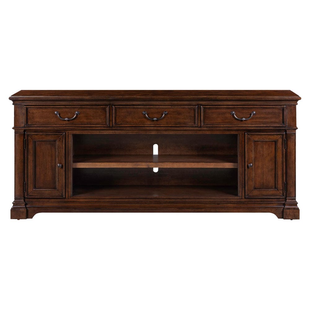 Liberty Furniture - Fireplace TV Consoles - 84 Inch Fireplace TV Console in Brown - FIRE-512-TV84FTS view 3