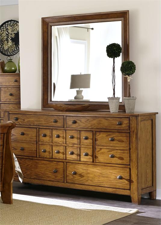 Liberty Furniture - Grandpas Cabin Dresser & Mirror - 175-BR-DM veiw 1