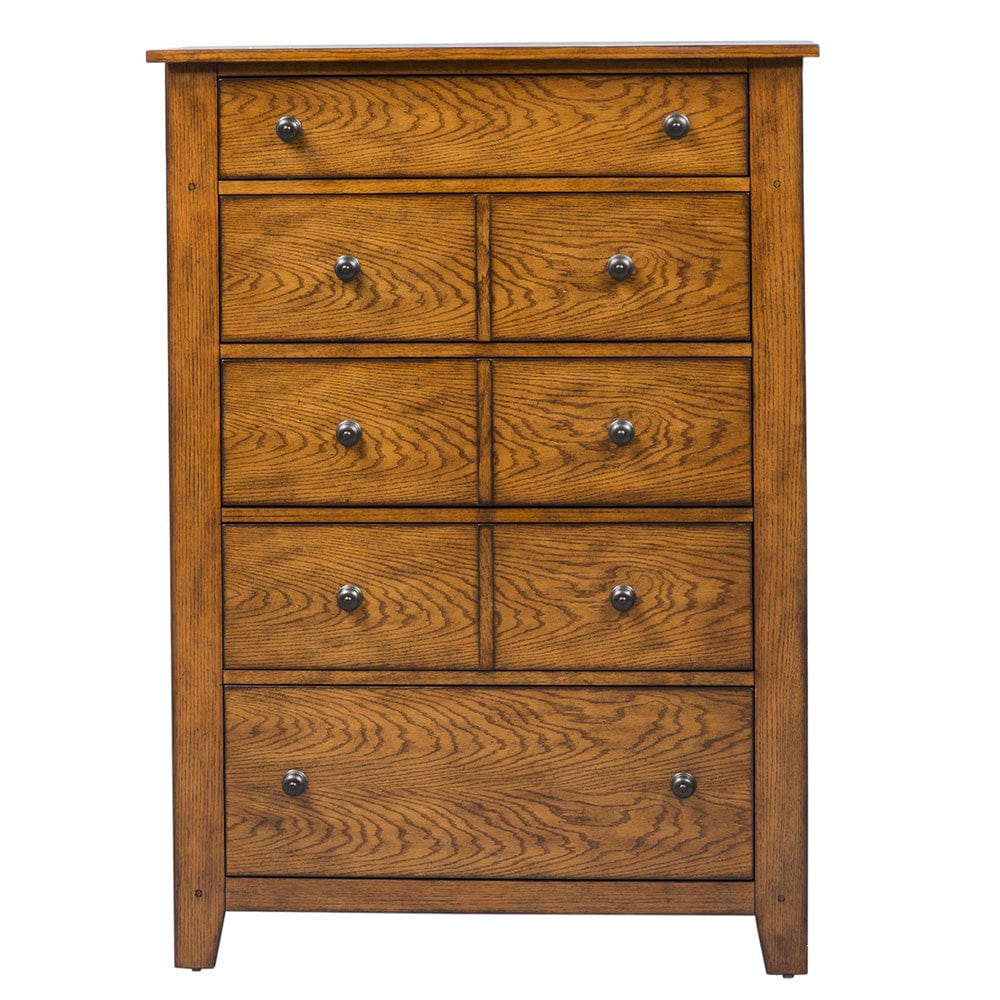 Liberty Furniture - Grandpas Cabin - King California Sleigh Bed, Dresser & Mirror, Chest in Brown - 175-BR-KCSDMC view 5