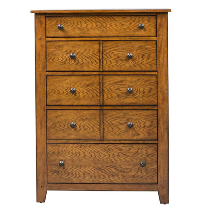 Liberty Furniture - Grandpas Cabin - King California Sleigh Bed, Dresser & Mirror, Chest in Brown - 175-BR-KCSDMC view 5
