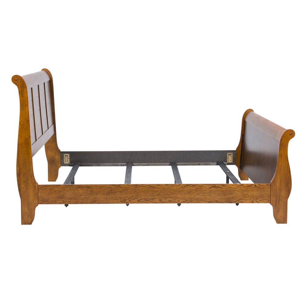 Liberty Furniture - Grandpas Cabin - King California Sleigh Bed in Brown - 175-BR-KCS view 4