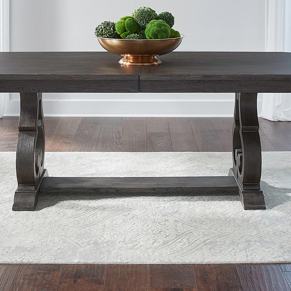 Liberty Furniture - Grant Park Trestle Table in Cappuccino - 207-CD-TRS veiw 1
