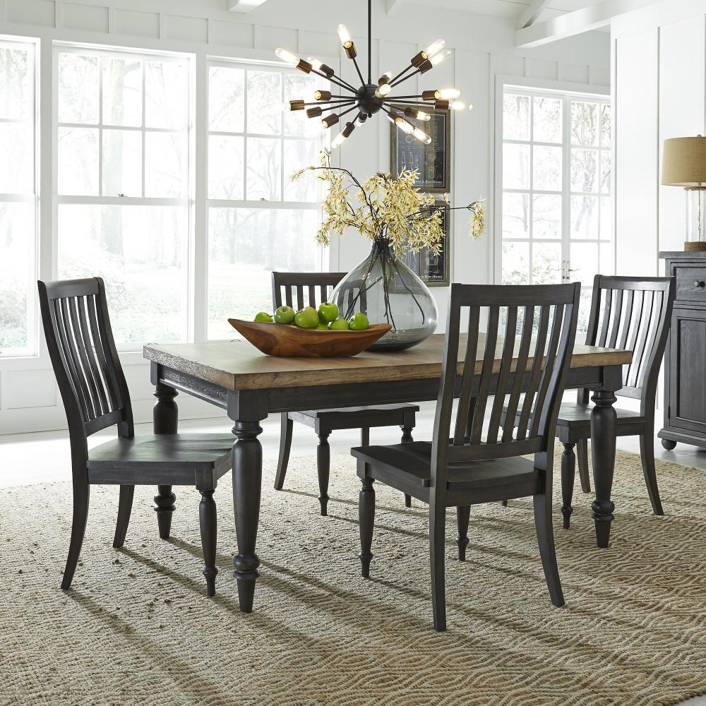 Liberty Furniture - Harvest Home 5 Piece Reactangular Table Set - 879-DR-5RLS veiw 1