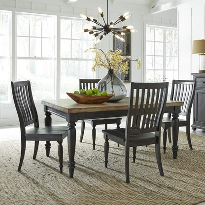 Liberty Furniture - Harvest Home 5 Piece Reactangular Table Set - 879-DR-5RLS veiw 1