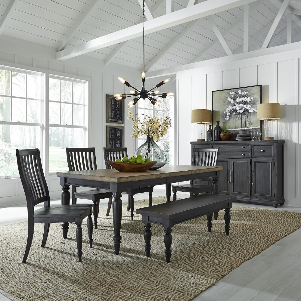 Liberty Furniture - Harvest Home 6 Piece Rectangular Table Set - 879-DR-6RTS veiw 1