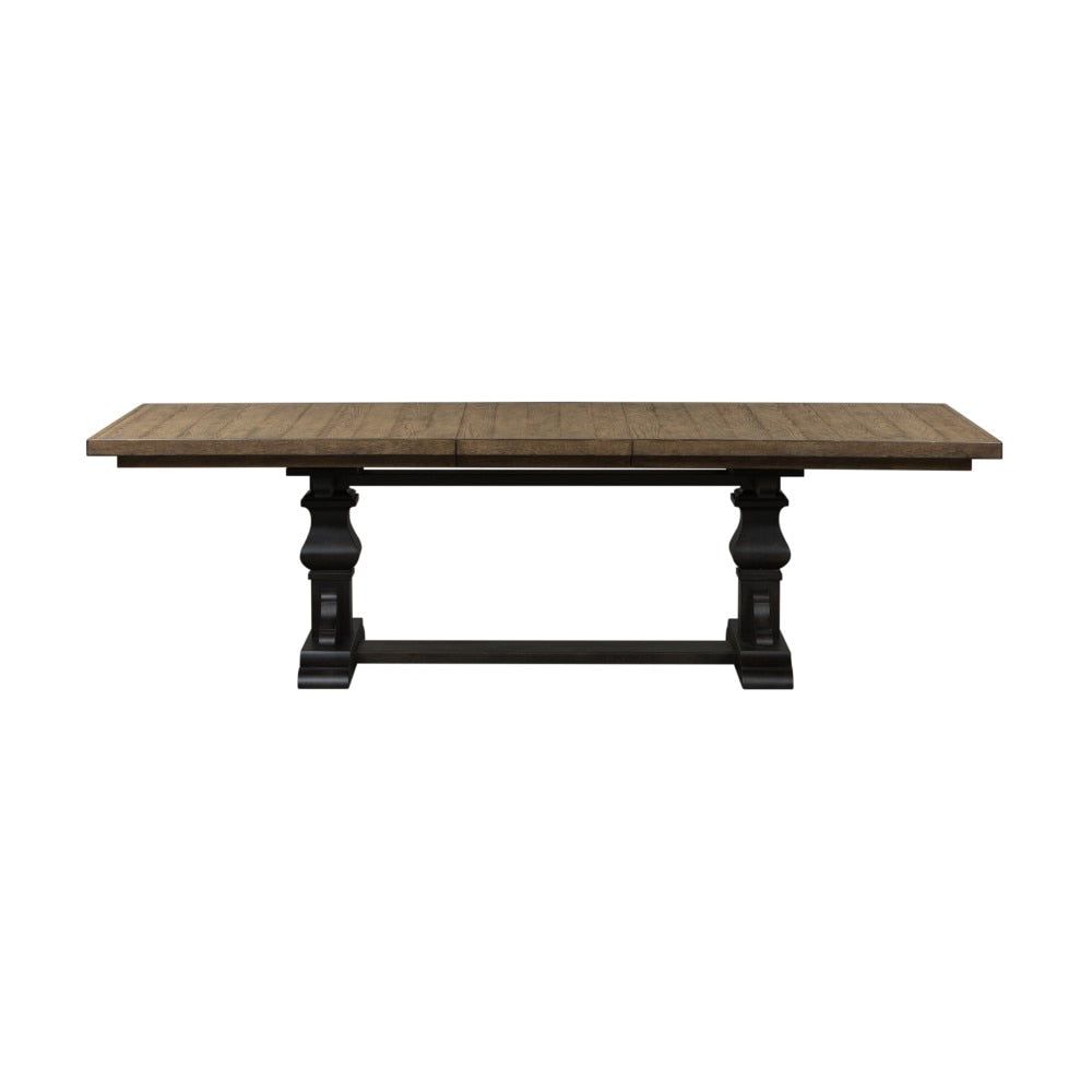 Liberty Furniture - Harvest Home 6 Piece Trestle Table Set - 879-DR-6TRS veiw 2