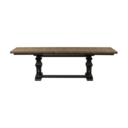 Liberty Furniture - Harvest Home 6 Piece Trestle Table Set - 879-DR-6TRS veiw 2