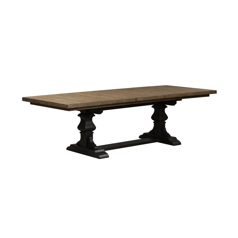 Liberty Furniture - Harvest Home 6 Piece Trestle Table Set - 879-DR-6TRS veiw 3