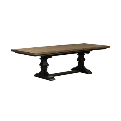 Liberty Furniture - Harvest Home 6 Piece Trestle Table Set - 879-DR-6TRS veiw 3