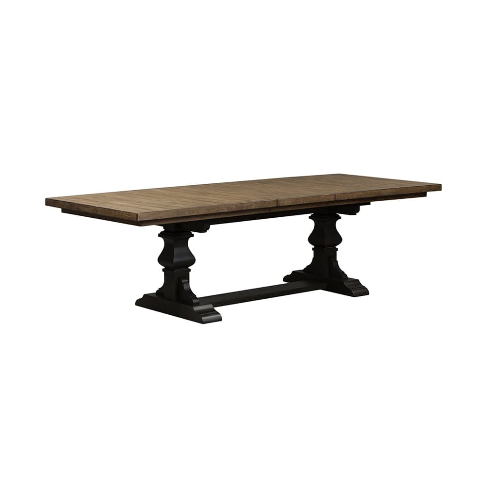 Liberty Furniture - Harvest Home 7 Piece Trestle Table Set  in Chalkboard - 879-DR-7TRS veiw 2
