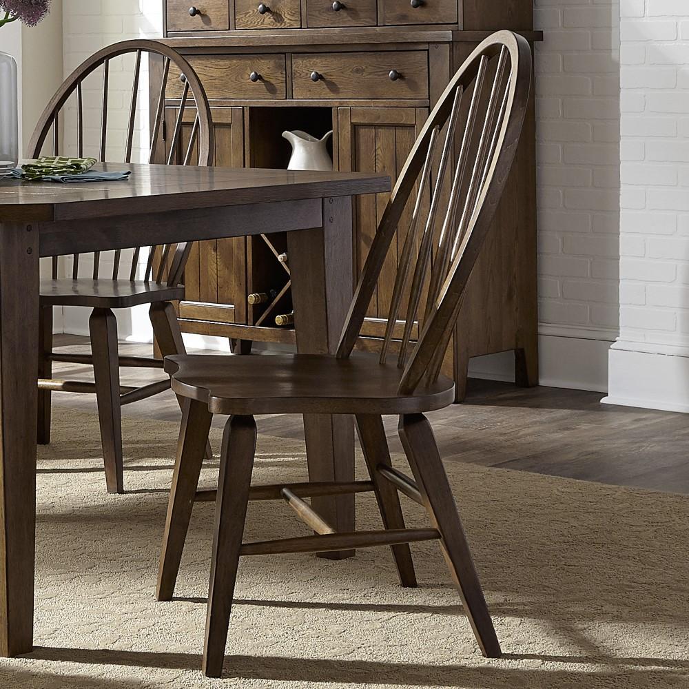 Liberty Furniture - Hearthstone 6 Piece Rectangular Table Set - 382-DR-6RTS veiw 3