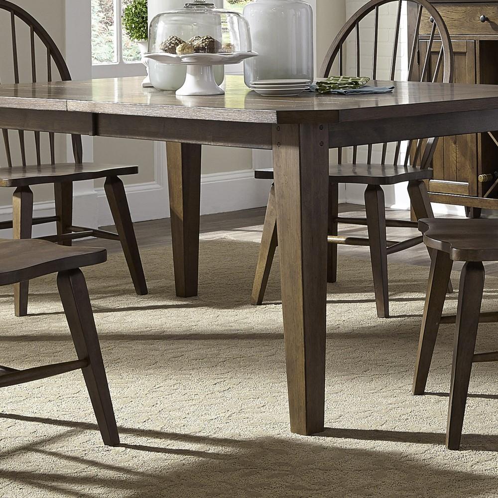 Liberty Furniture - Hearthstone 7 Piece Rectangular Table Set - 382-DR-7RLS veiw 2