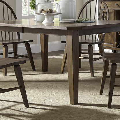 Liberty Furniture - Hearthstone 7 Piece Rectangular Table Set - 382-DR-7RLS veiw 2