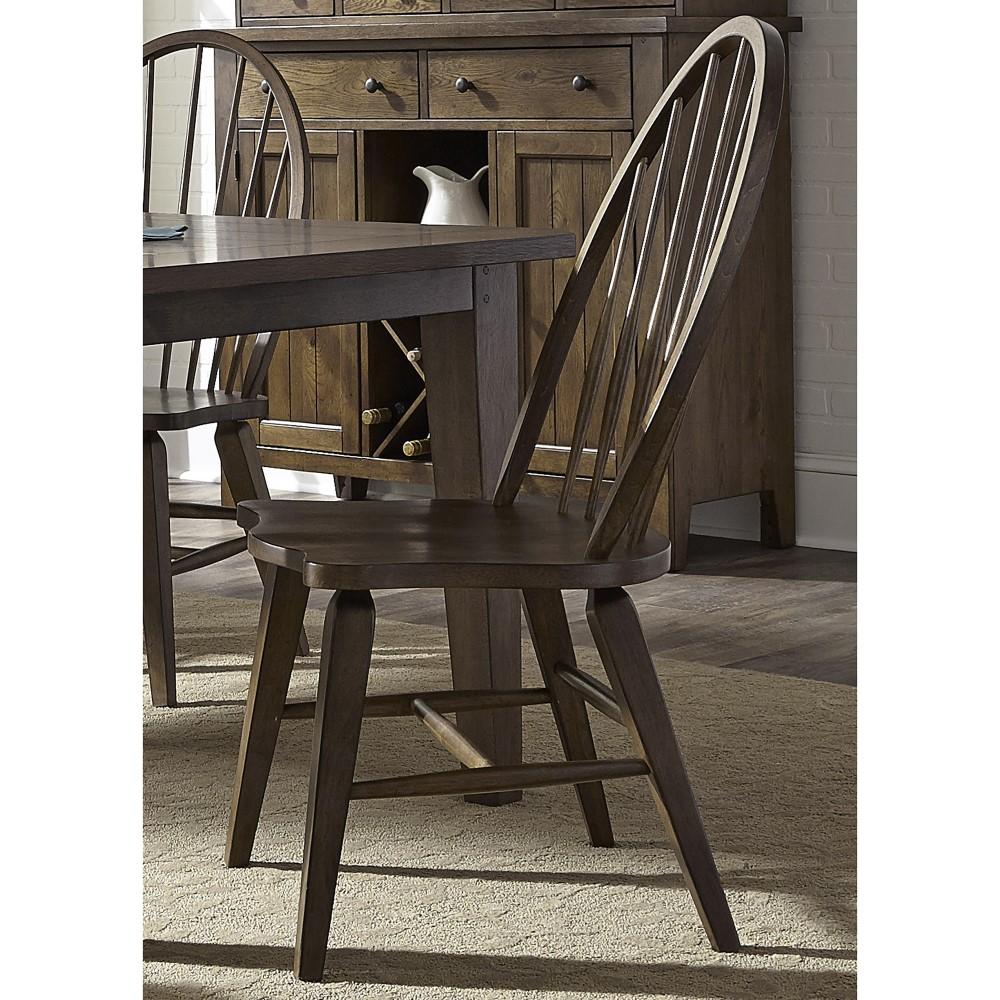 Liberty Furniture - Hearthstone 7 Piece Rectangular Table Set - 382-DR-7RLS veiw 3