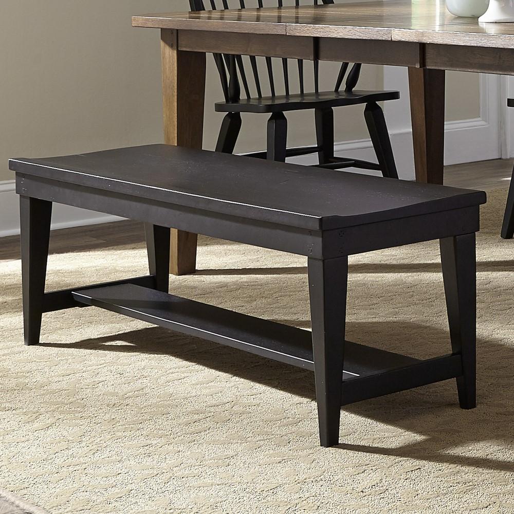 Liberty Furniture - Hearthstone Bench - Black - 482-C9000B veiw 2