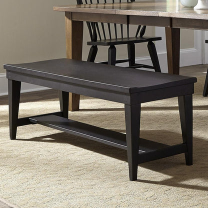Liberty Furniture - Hearthstone Bench - Black - 482-C9000B veiw 2