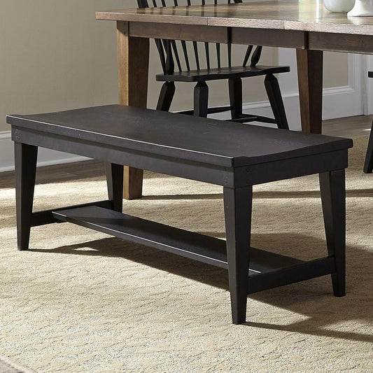 Liberty Furniture - Hearthstone Bench - Black - 482-C9000B veiw 2