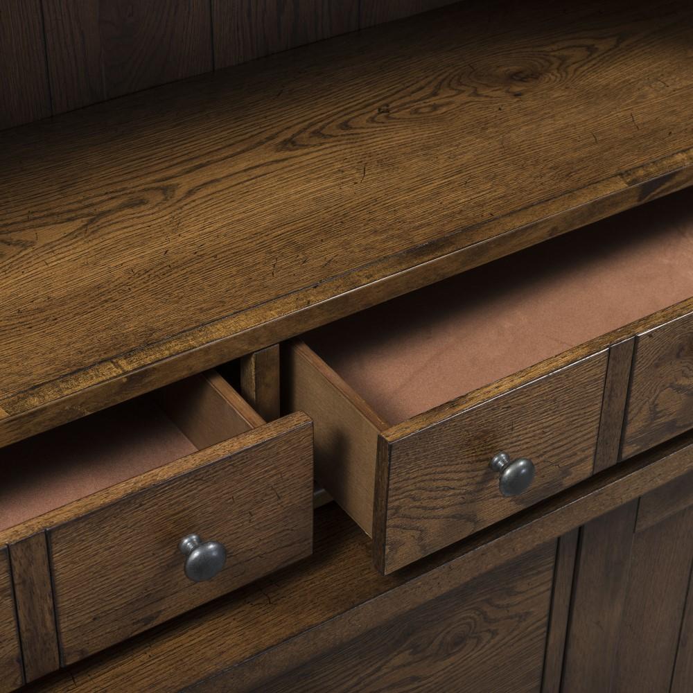 Liberty Furniture - Hearthstone Buffet & Hutch - 382-DR-HB veiw 5
