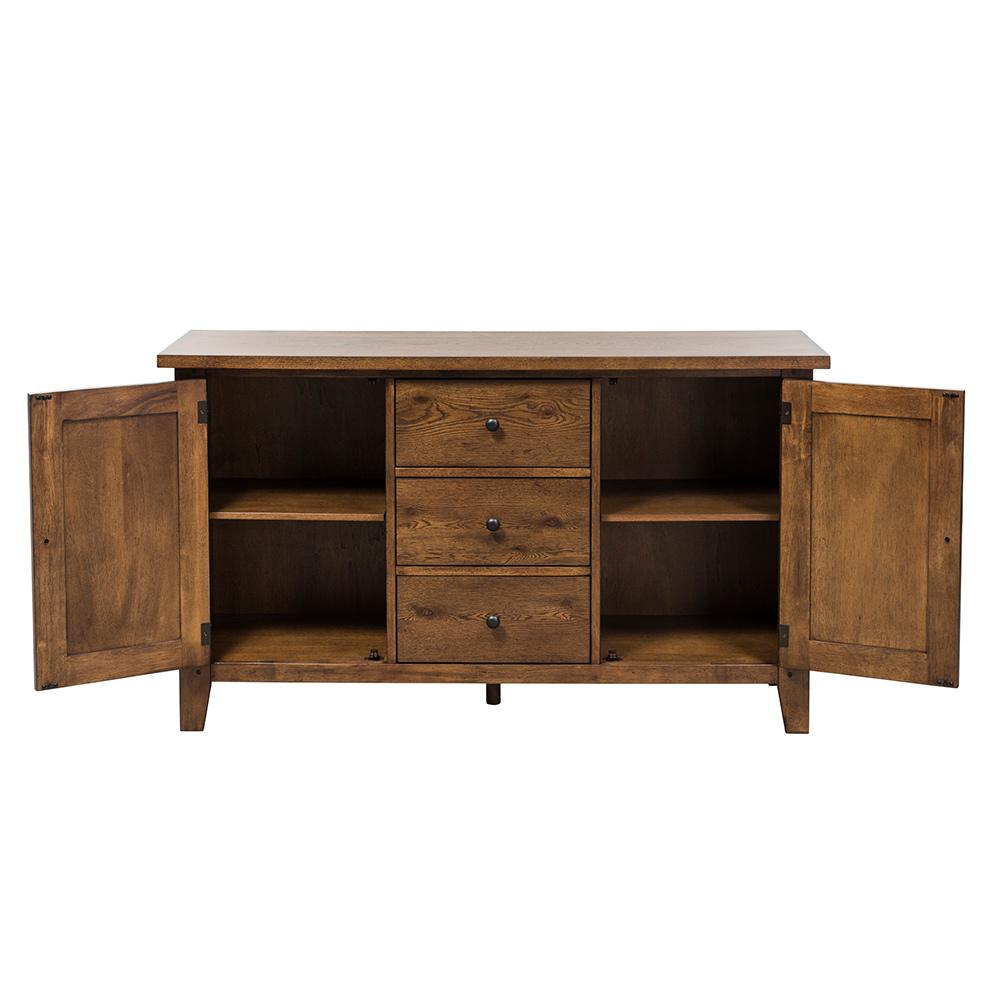 Liberty Furniture - Hearthstone Ridge Buffet in Tobacco & Black - 382-CB6183 veiw 5