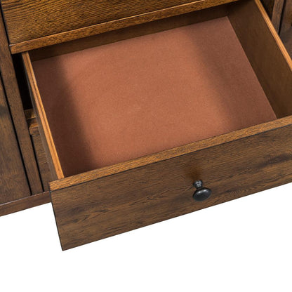 Liberty Furniture - Hearthstone Ridge Buffet in Tobacco & Black - 382-CB6183 veiw 6