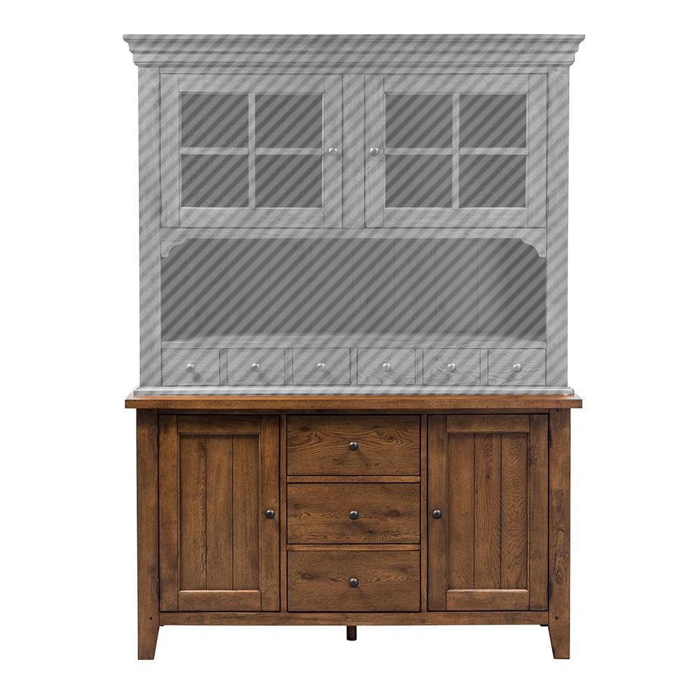 Liberty Furniture - Hearthstone Ridge Buffet in Tobacco & Black - 382-CB6183 veiw 8