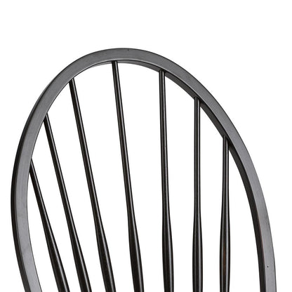 Liberty Furniture - Hearthstone Ridge Windsor Back Side Chair - Black in Tobacco & Black - 482-C1000S veiw 5