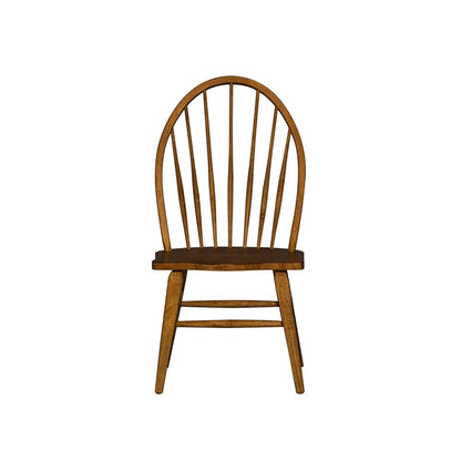 Liberty Furniture - Hearthstone Ridge Windsor Back Side Chair in Tobacco & Black - 382-C1000S veiw 3