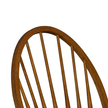 Liberty Furniture - Hearthstone Ridge Windsor Back Side Chair in Tobacco & Black - 382-C1000S veiw 5
