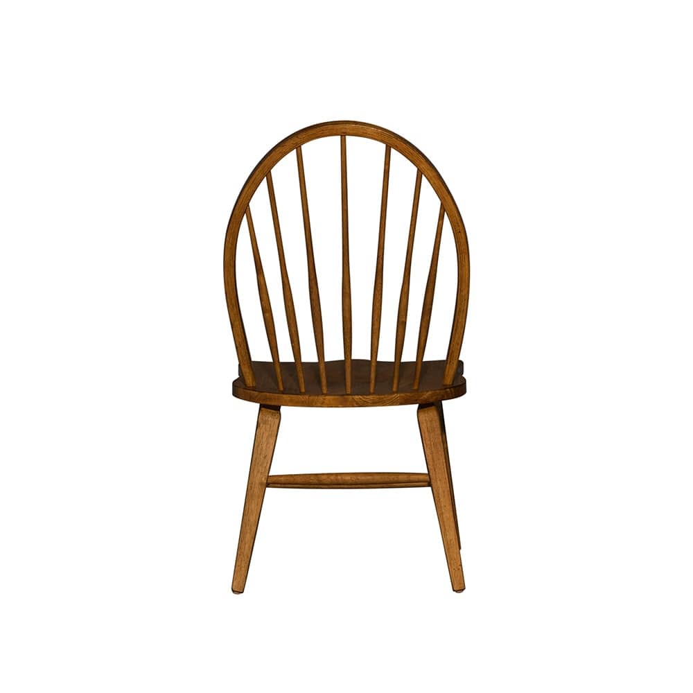 Liberty Furniture - Hearthstone Ridge Windsor Back Side Chair in Tobacco & Black - 382-C1000S veiw 6