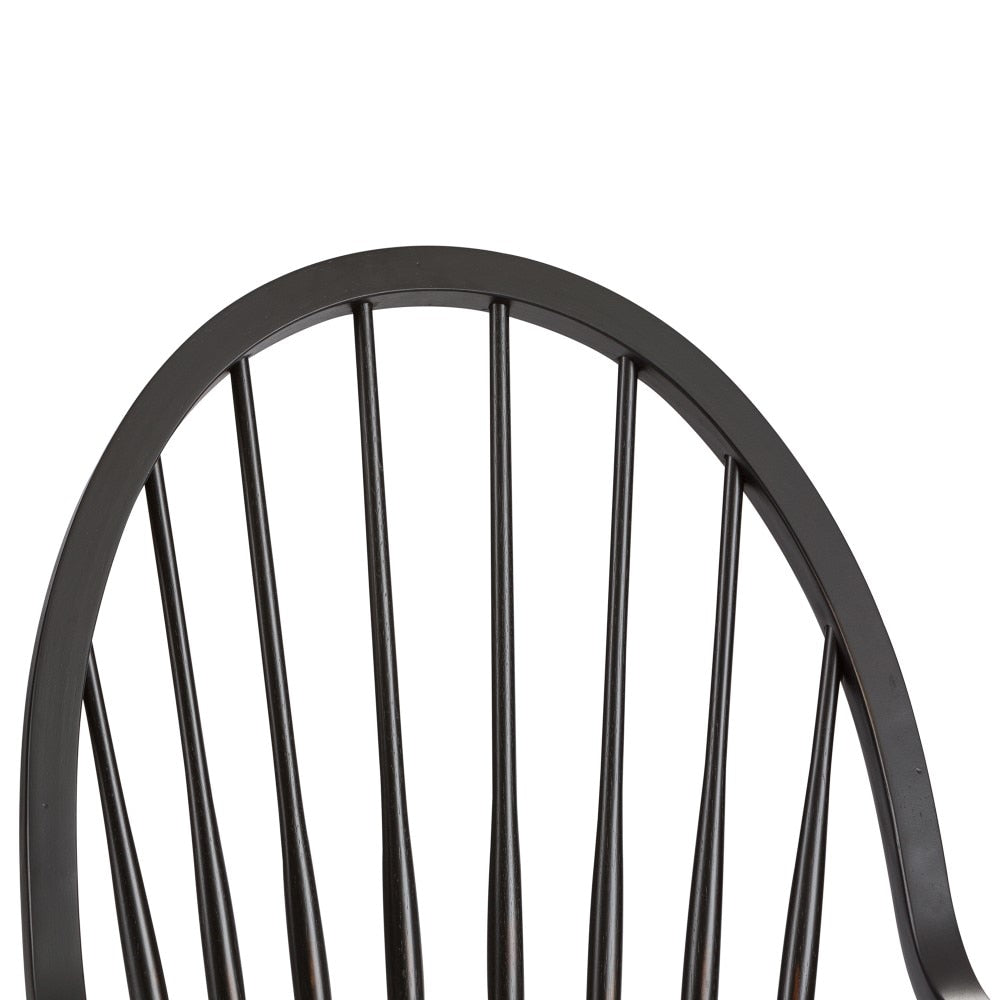 Liberty Furniture - Hearthstone Windsor Back Arm Chair - Black - 482-C1000A veiw 6