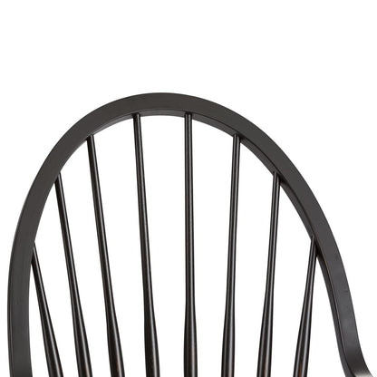 Liberty Furniture - Hearthstone Windsor Back Arm Chair - Black - 482-C1000A veiw 6