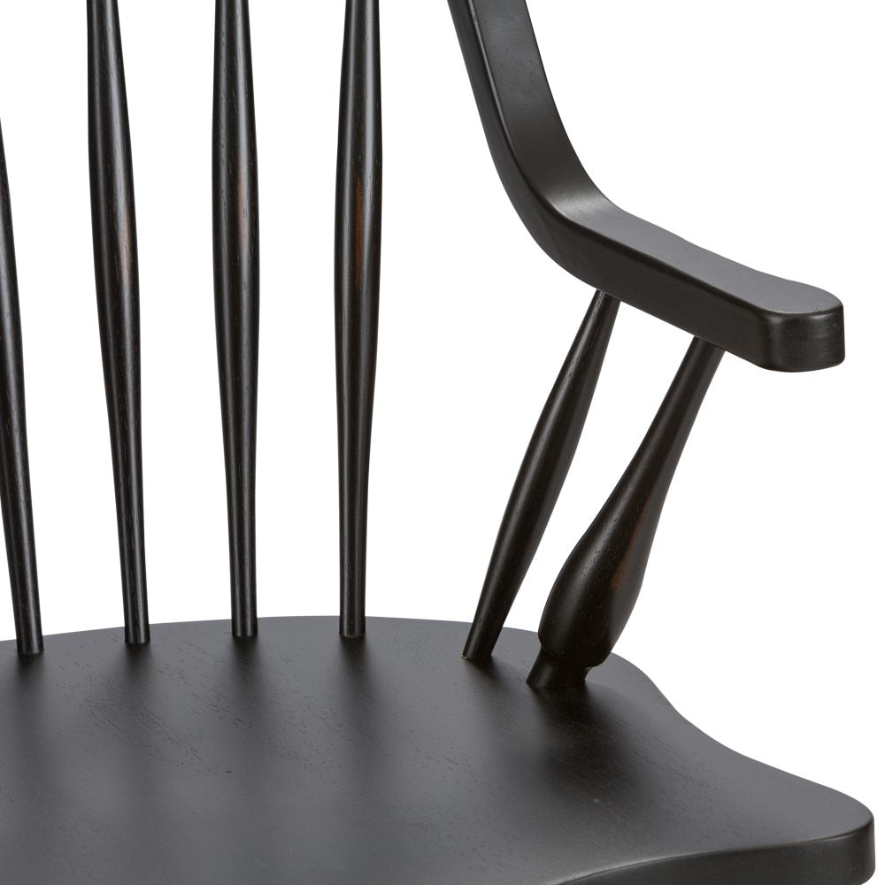 Liberty Furniture - Hearthstone Windsor Back Arm Chair - Black - 482-C1000A veiw 7