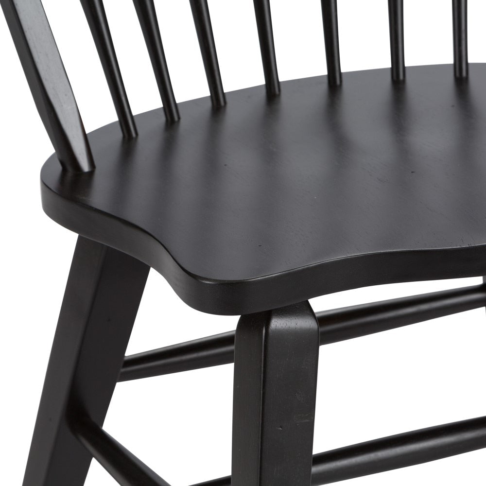 Liberty Furniture - Hearthstone Windsor Back Side Chair - Black (Set of 2) - 482-C1000S veiw 6