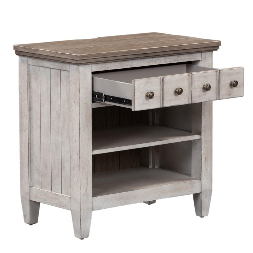 Liberty Furniture - Heartland 1 Drawer Night Stand w/ Charging Station - 824-BR61 veiw 3
