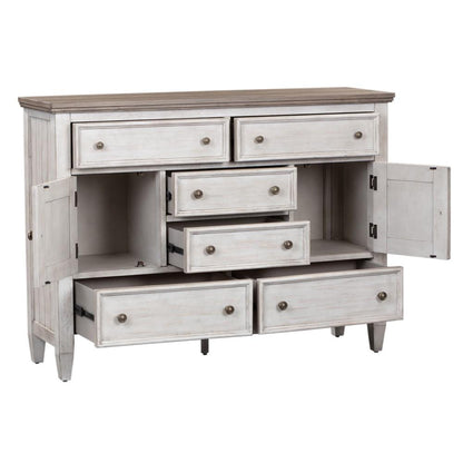 Liberty Furniture - Heartland 2 Door 6 Drawer Chesser - 824-BR32 veiw 3
